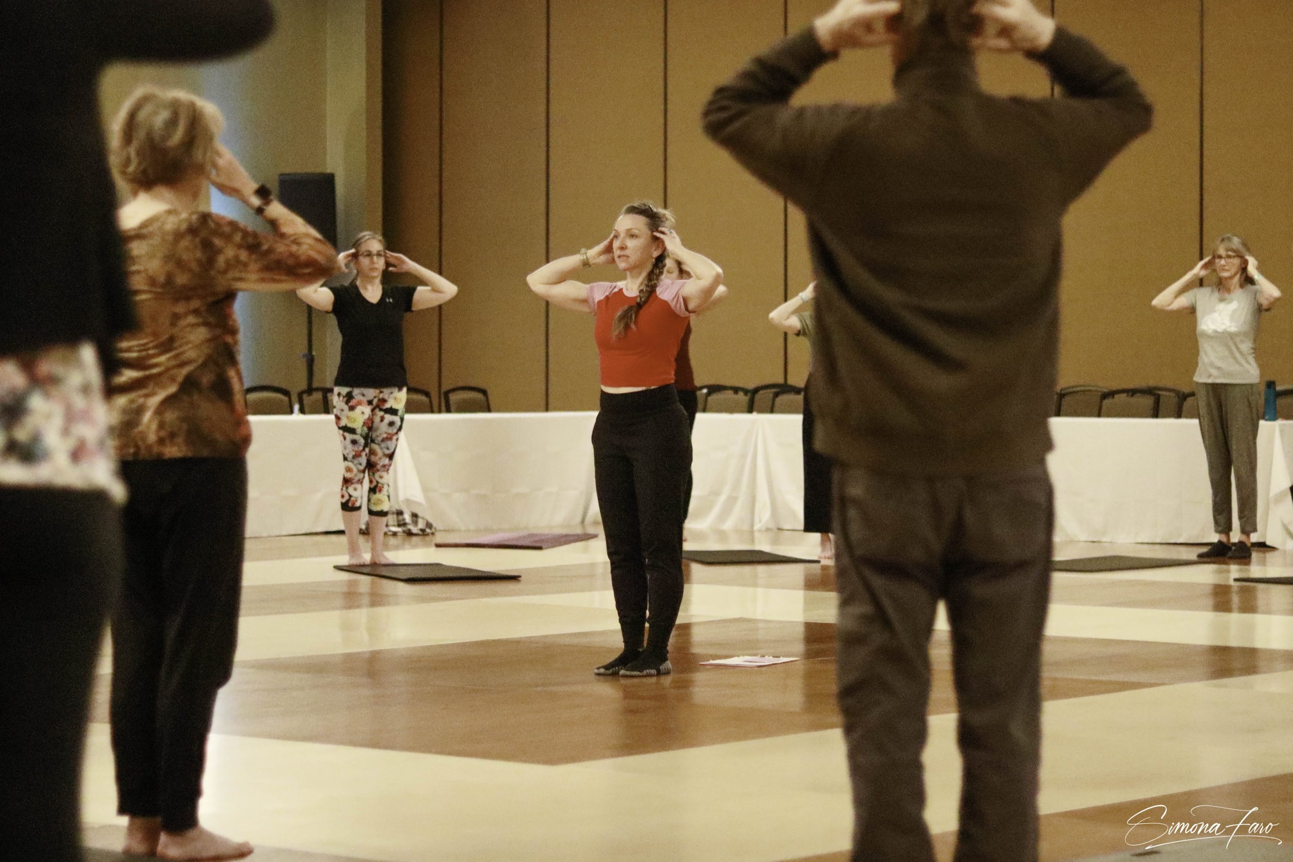 Carrie Field leading a Tango Inform movement class